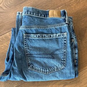 American Eagle Outfitters Classic Blue Straight Leg Jeans